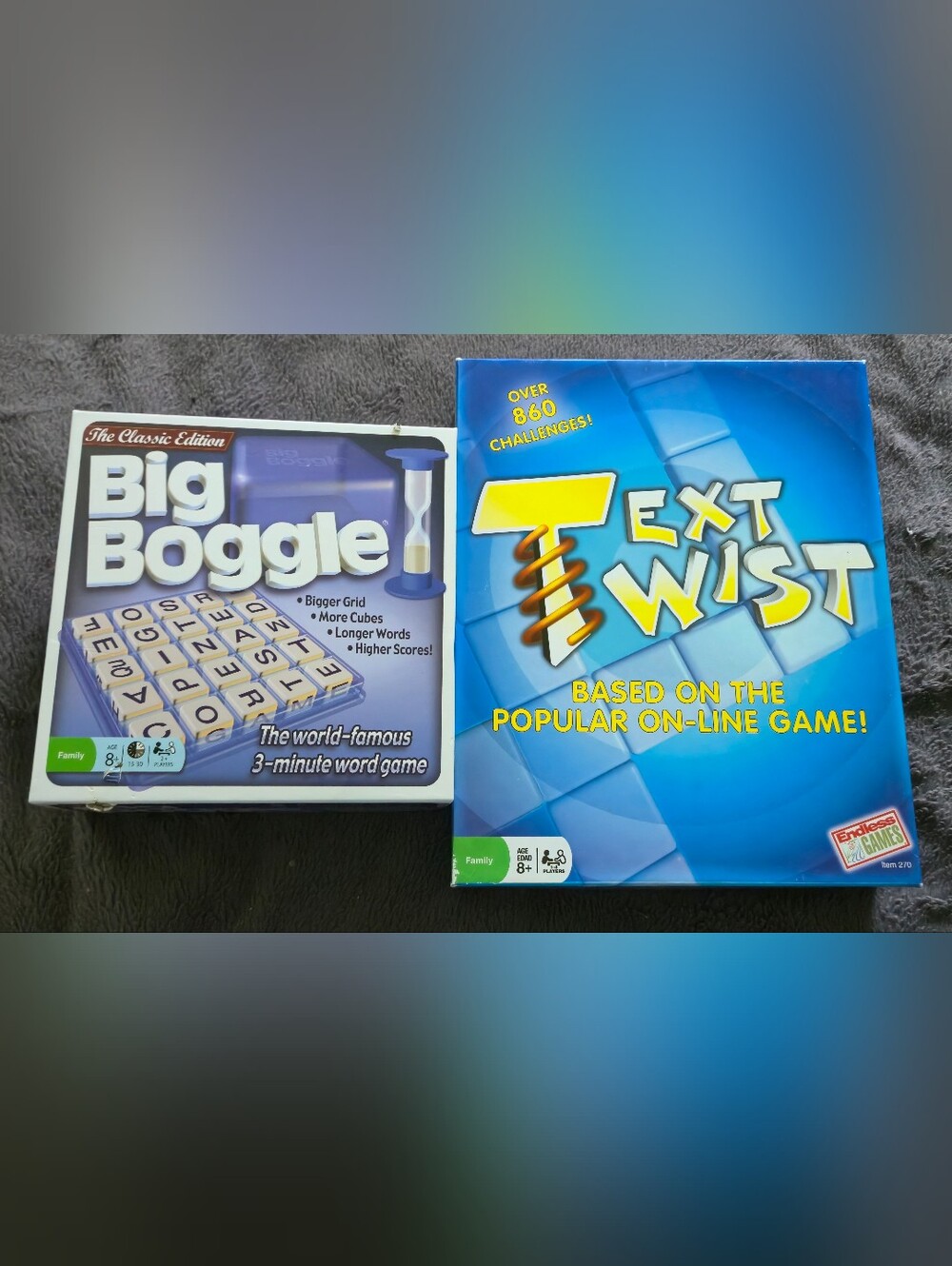 Big Boggle and Text Twist Word Game Bundle